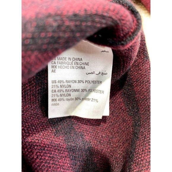 Alfani Sweater Top XL‎ Red Plum Elbow Kimono Sleeve - Picture 7 of 8